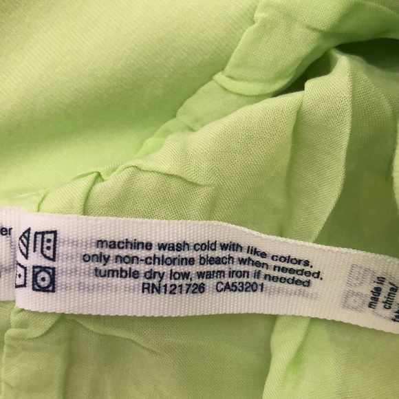 Aeropostale Skirt Foldover Waist in Yellow Green Size Small - Picture 14 of 17